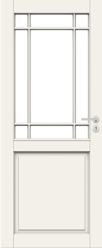 Дверь Nord Fin Doors модель 131, Белый NCS S 0502-Y, M10x21, Левая