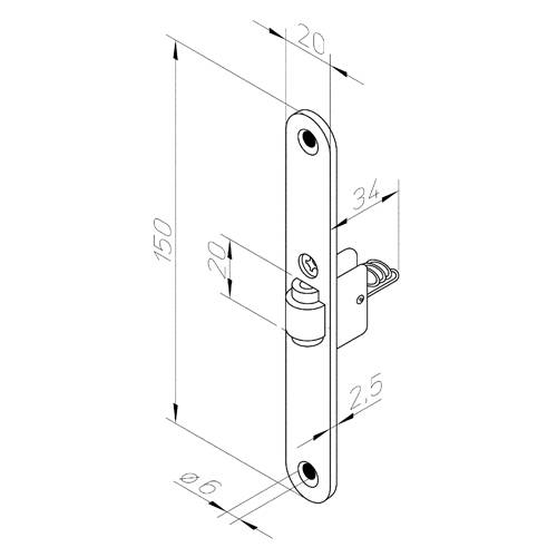 Защелка abloy