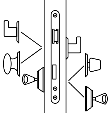 Замок врезной abloy 4292