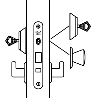 Замок врезной abloy 4260