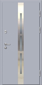 фото тёплая входная дверь с терморазрывом polar light нр-16