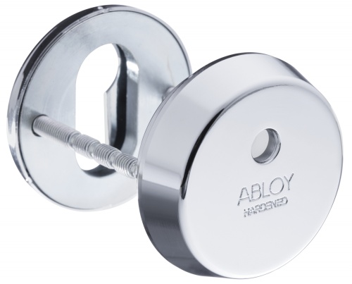 Защитная скобянка для DIN-цилиндра ABLOY CH101, 12,5 мм, CR Хром блестящий