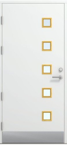 Дверь входная Kaski Rakka Thermo, Белый NCS S 0502-Y, M10x21, Левая