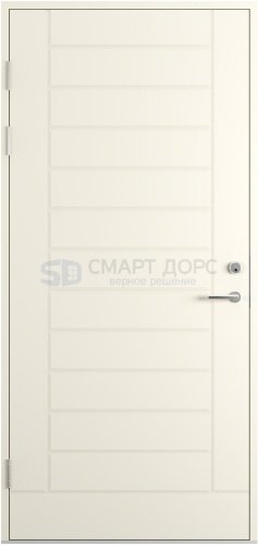  Дверь наружная деревянная ScanDo 06, белая, 10*21, левое