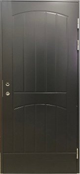 Теплая финская входная дверь SWEDOOR by Jeld-Wen Function F2000, темно-серая (цвет RR23)